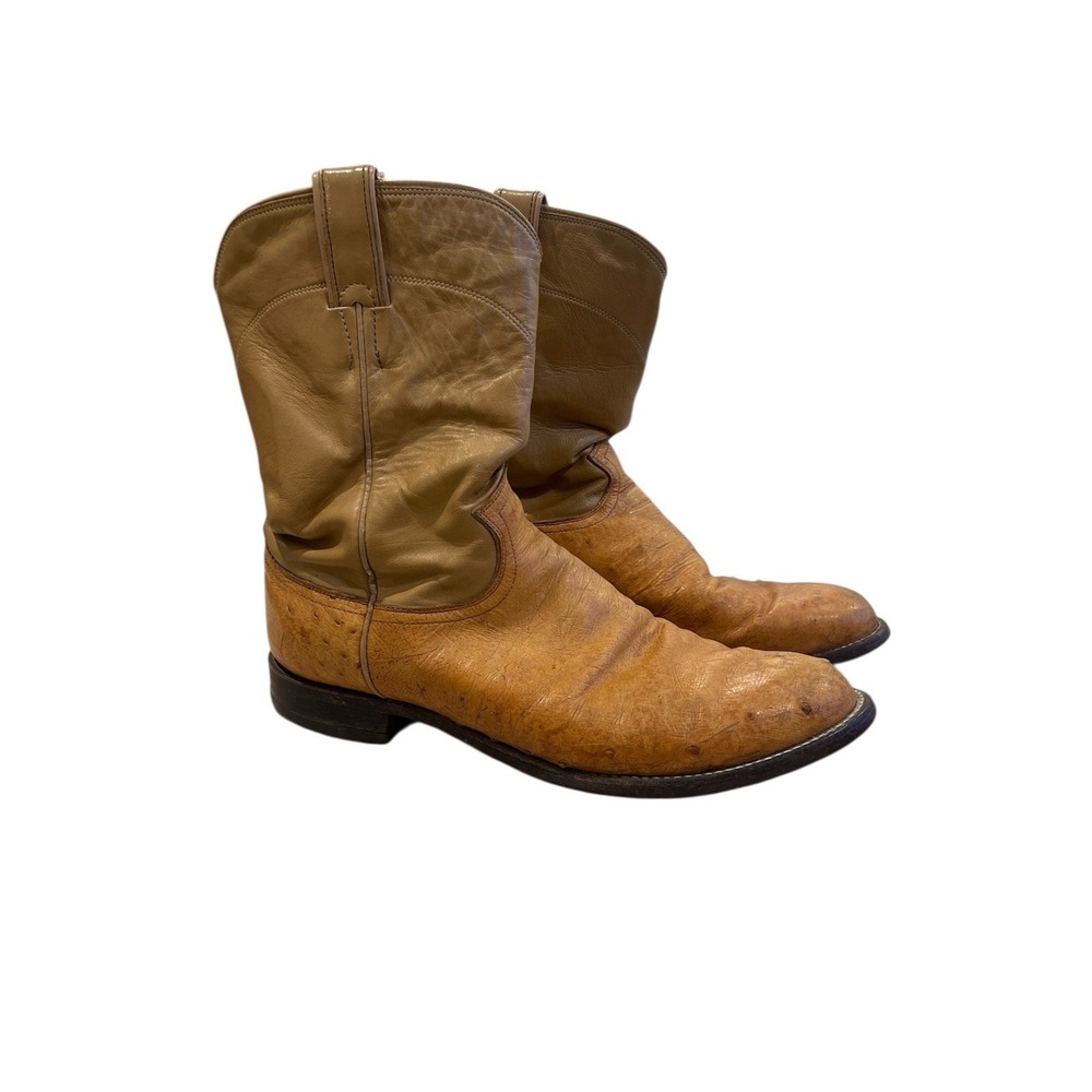 JUSTIN 3022 VINTAGE CLASSICS HANDMADE in USA BUTTERCUP WESTERN  BOOTS 9 1/2 D